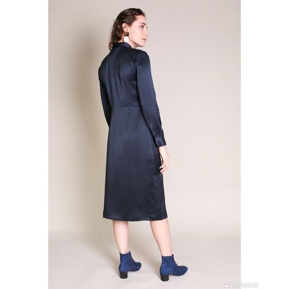 Jenni Kayne Satin Button Down Shirtdress - Picture 4 of 13